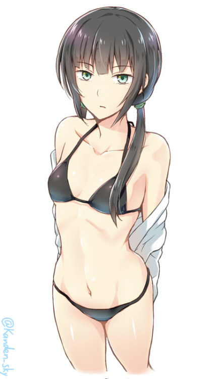 caskitsune:  版権水着 | 感電数寄※Permission was granted by the artist to upload their works. Make sure to rate/retweet the original work! 