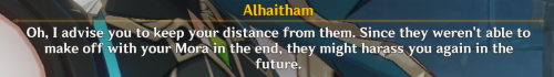 "Alhaitham Doesn't Care About The People Around Him"