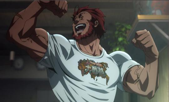 carnival-phantasm: thatll-do:  beeorchids:  enecoo:   Buff anime characters with an optimistic personality are in    These two would also like your consideration  