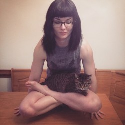 fuckyeahashtangayoga:  in-my-future-tense:  Day 3 for #beSTRONGin2015 is #Utpluthih a.k.a lift yer bum in #lotus This is how I close every practice, one last good effort before #savasana ! As with most home practices, my #cat found my #padmasana lap