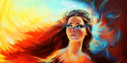 itwasjustagame:  Catching Fire - Katniss : best Fanart ever.Respectively by Kr!s, Anna Dittmann and John Aslarona.