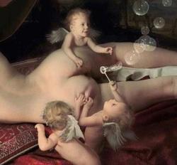 brittiepoo:  nodamncatnodamncradle:  Can we all take a minute and appreciate that hundreds of years ago a person poured hours of hard work into painting cherubs making human fart bubbles.   