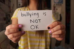 kisslol:  Bullying is not right.  X X 