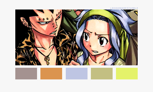 lockserheart: Fairy Tail Cover 322 Colour Palettes : Pairings [bonus Brax/CaBooze!]
