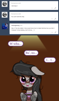 ask-canterlot-musicians:Beating a dead horse.Nothing will stop meh from shipping the other OTP! ewe
