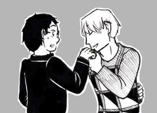 kchodraws:I’ll only kiss it if it’s gold.