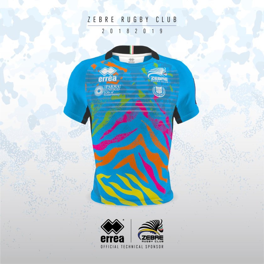 Rugby Shirt Watch News Zebre Rugby Reveal 18 19 Errea European