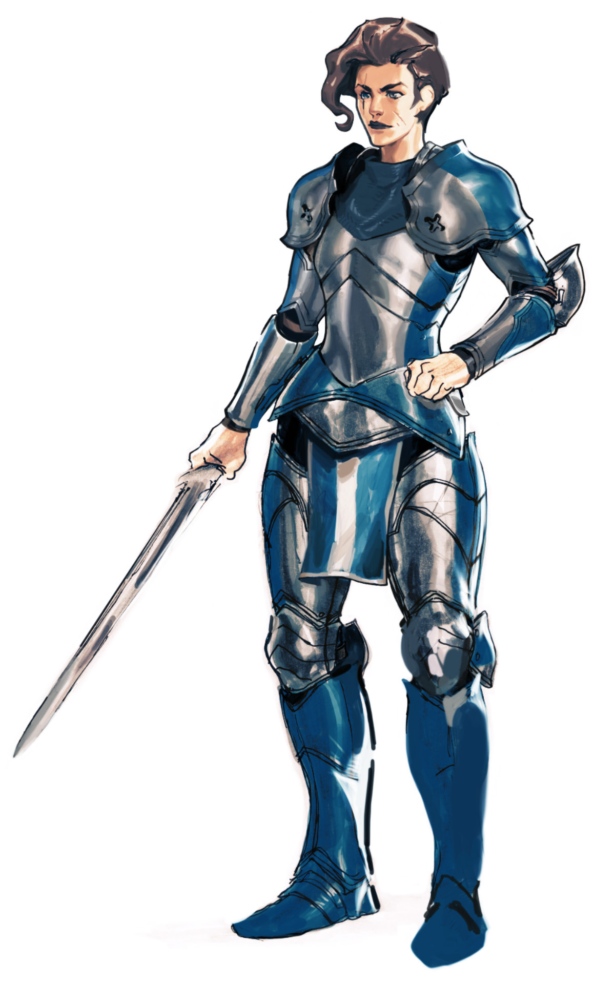 piortumble:  Joan Of Arc inspired character in progress -(also thanks for the support