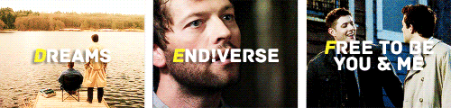 babyintrenchcoat:  deancas alphabet {merthur} 