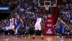 nbagifstory:  Chris Bosh — Miami Heat