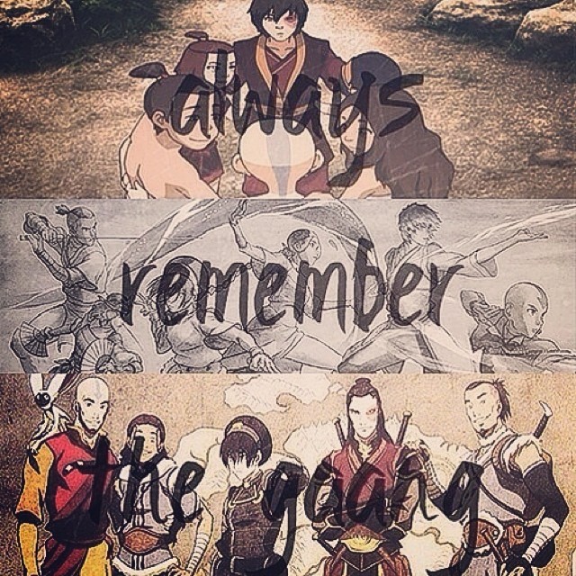 world-of-avatar:  &ldquo;Always remember the gang&rdquo; how could I forget💕