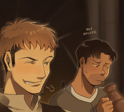 bear-tholdt:  Redraw, because I like the face Jean made when he laughed ;-D