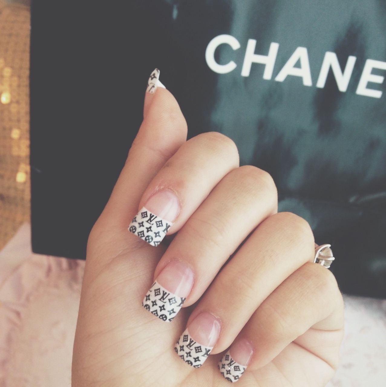 breakfast at chanel — Louis Vuitton nails