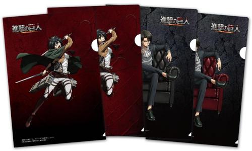  New merchandise featuring Levi & Mikasa from Union Creative, featuring artwork from SnK’s Chief Animation Director Kyoji Asano!  UC also created figures from these sketches.