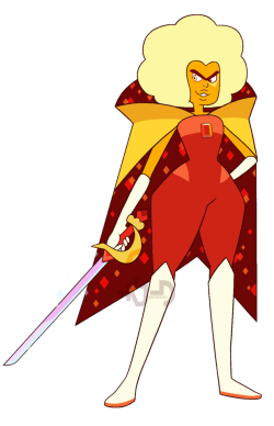 grumpyfaceblog:  artifiziell:Hessonite again, I coloured that sketch I did as well as add in her sword because… it’s cool @grumpyfaceblog This looks so spot on!! We love it – nice work!