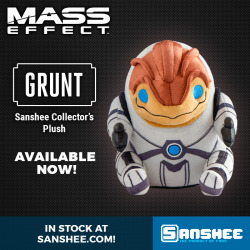 wisconsinwarlock:  sanshee:  Grunt, everyone’s favorite krogan son, is finally available for regular purchase at sanshee.com! The first in our line of official Mass Effect collector’s plushes, Grunt is guaranteed to be the most cuddly krogan in the