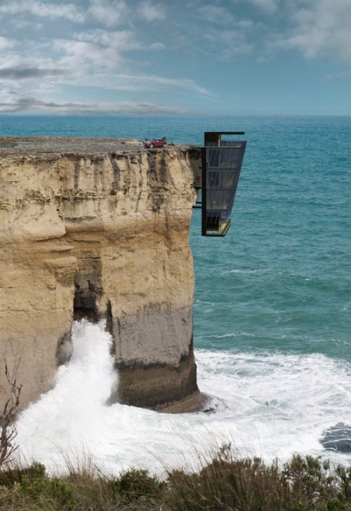 mirrorwave13:  Small scale super villain hideout. Mini-Me probably lives there.  
