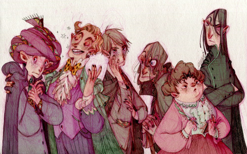 s-u-w-i:Defence against the dark arts professors :3Hehe, I think I enjoyed drawing this bit too much