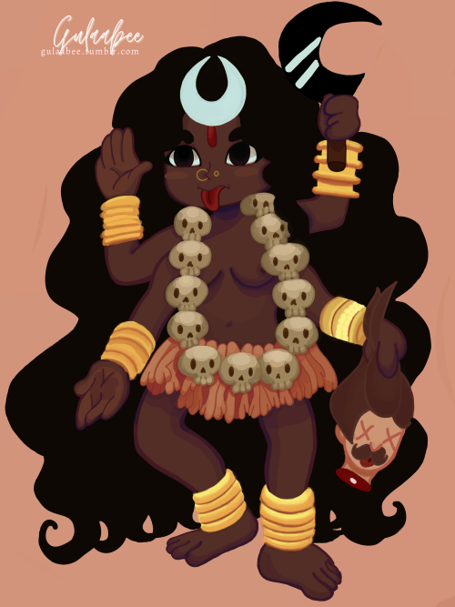 gulaabee: Kali The MotherThe stars are blotted out, The clouds are covering clouds, It is darkness v