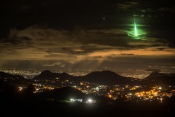wired:  Now that’s a perfect shot.Read More: A Brilliant Green Meteor Lights Up ‘Sky Islands’ In India
