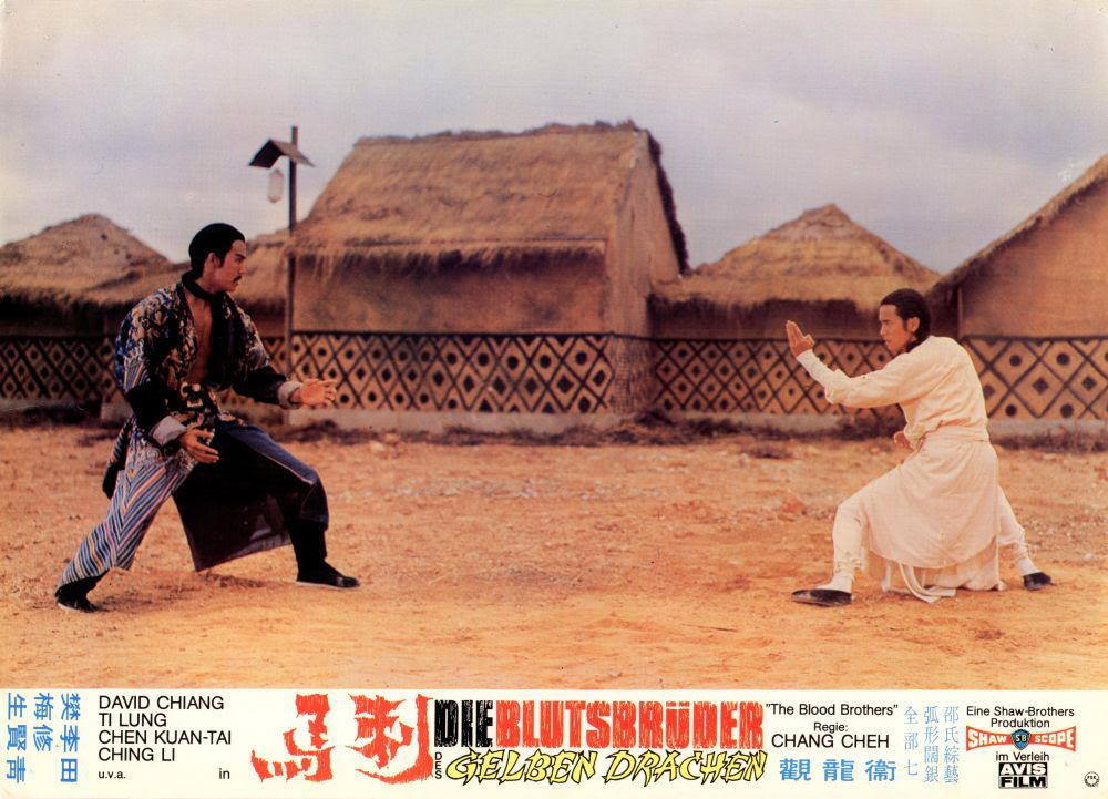 guts-and-uppercuts:  German lobby card set for “Blood Brothers”.