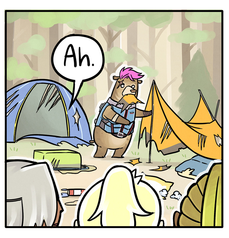 genji-cat: a wild bearya appears! (I don’t know what else to call her)