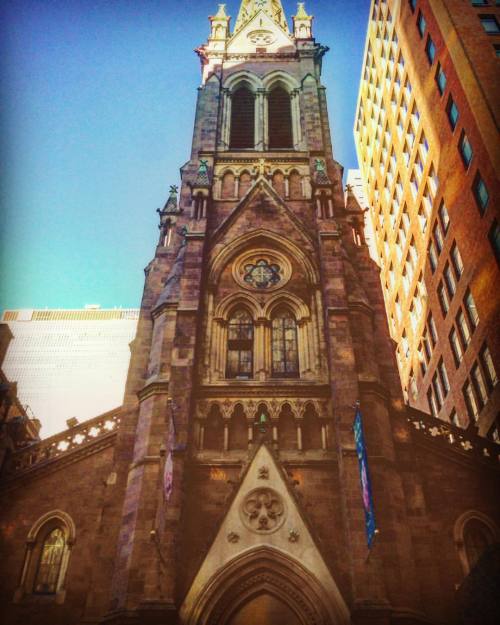 Obsessed with church architecture. #church #architecture #archilovers #nyc #ny #midtown #manhattan #