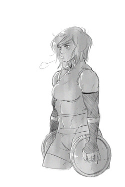 prom-knight:    GAINS GAINS GAINSSS indulgent korra doodle as a break from drawing… korra    &lt;3 u &lt;3