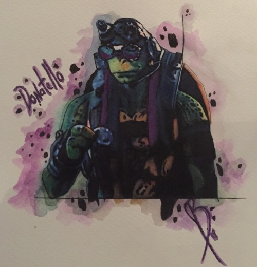 waterstar2016: - Donatello- Ink and watercolour pencils