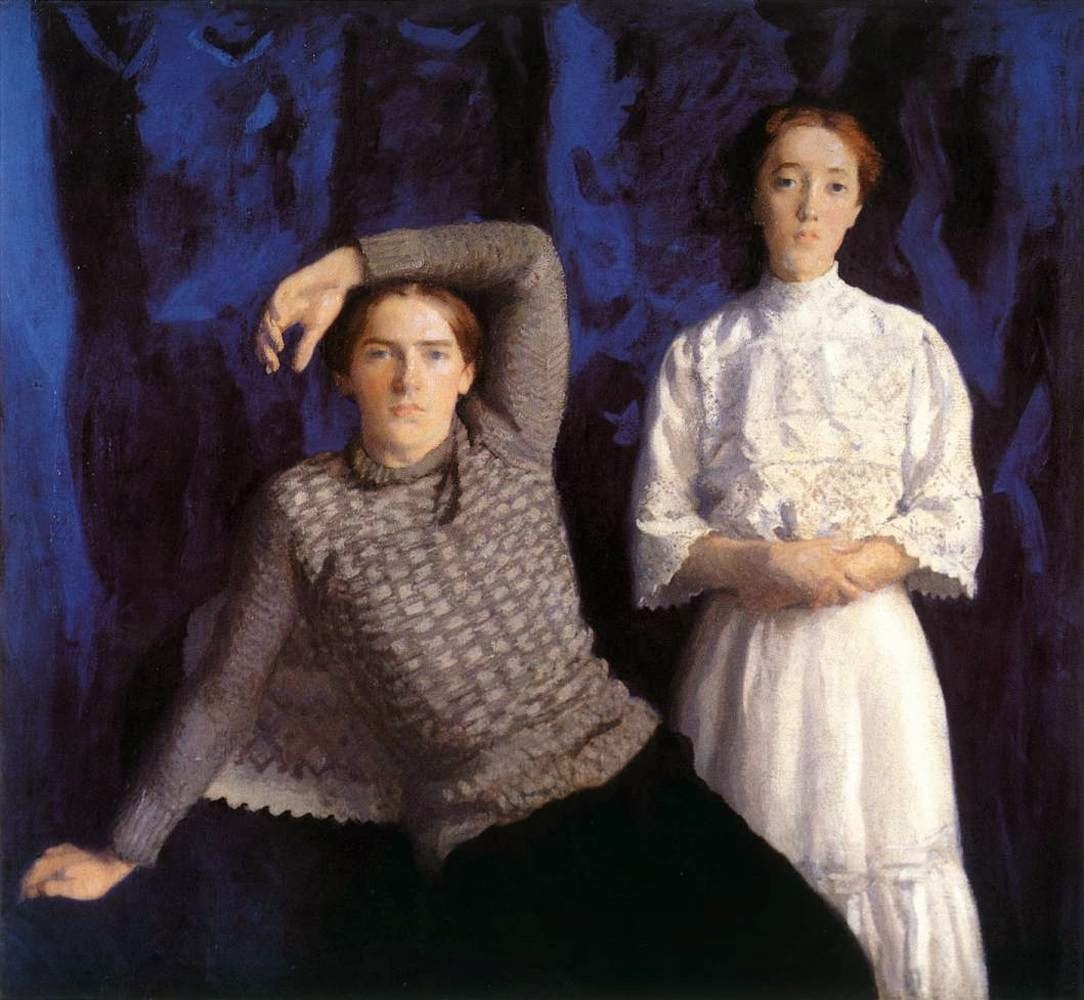 Károly Ferenczy (Vienna 1862 - Budapest 1917); The twins Béli and Noémi, 1908;