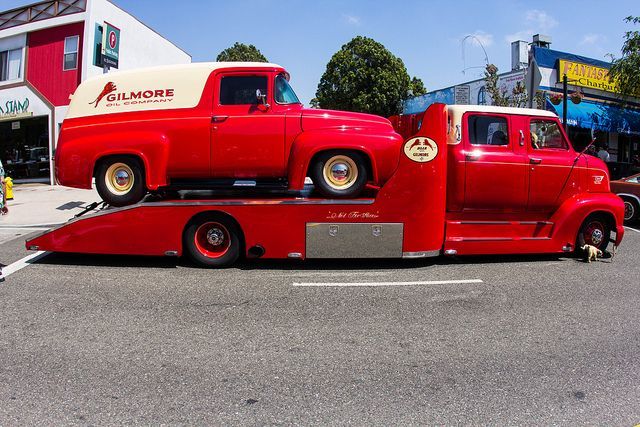1953s: 1953 Ford Cab Over Engine (COE) Crew Cab Hauler with 1956 Ford F-100 Panel