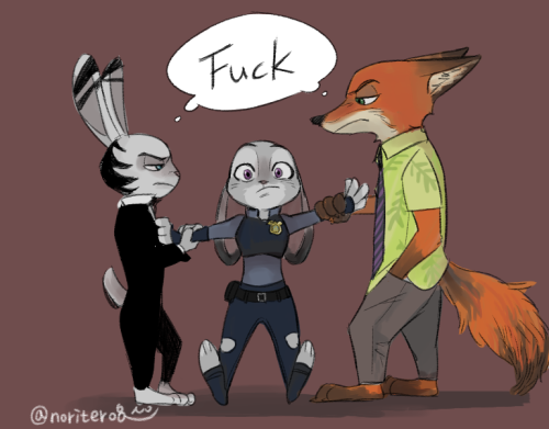 noriter-zootopia:jack x judy x nick