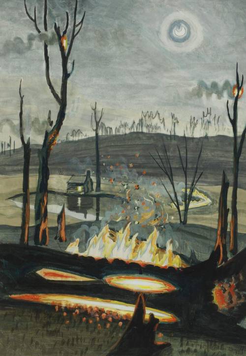Forest Fire In Moonlight, 1920 By Charles Ephraim Burchfield (American, 1893–1967) 