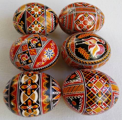 flower-meadowandforest:6 Real Ukrainian handmade Pysanky     - Easter Eggs