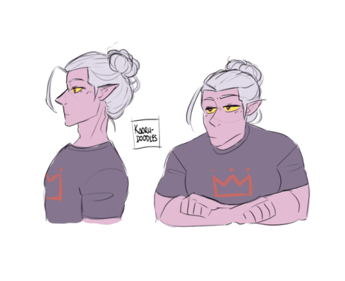 kaoru-doodles: Listen I just rly wanted to see Lotor with a bun, but then a Shiro happened as well a