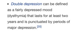 smitethepatriarchy: cutiequeercris:  maracaja127:   auntytimblr:  tired of your boring old regular depression? try DOUBLE DEPRESSION   regular depression only lasts one year? Well, by now I’ve had like 5 double depressions, haha…oh….   Actually,