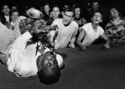 Big Jay McNeely and fans at the Olympic