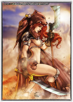 Red Sonja by diabolumberto