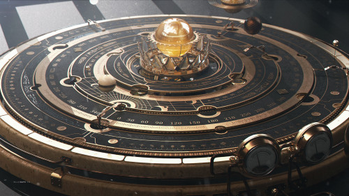 ministryofpeculiaroccurrences: wearepaladin: steampunk astrolabe by Davison Carvalho Who wouldn&rsqu