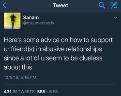 purehempster: h0odrich:  everyone needs to read this  Remember that every abusive relationship is different. That’s why it’s redundant to say things like, “You should do this or that,” because what makes sense for one situation might not in that