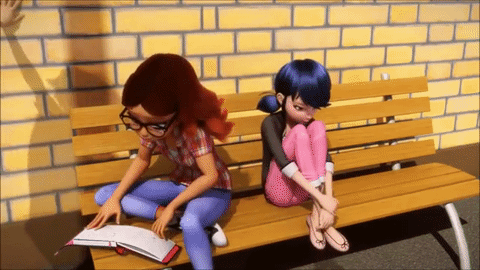 ailmaoo:  Marinette being a clumsy mess gif set 
