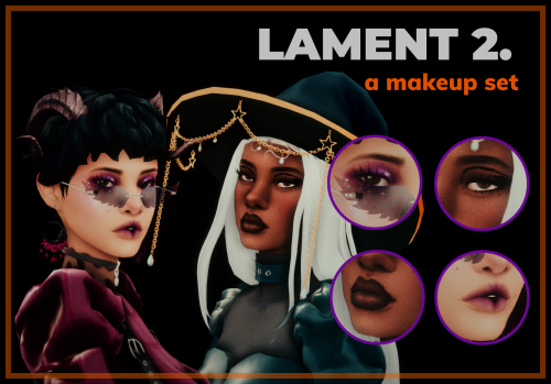 LAMENT Makeup Set 2 praise pinterestPhantasm Eyeshadow bgc  |  makeup sliders  |  6 swatches  |  cus