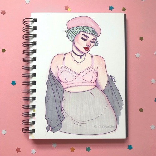 Sketchbook drawing of the beautiful and stylish Isabel Hendrix