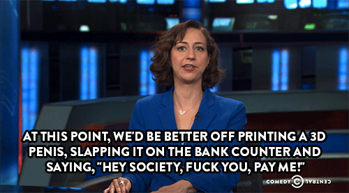 comedycentral:  Click here to watch Kristen Schaal and Jon Stewart discuss the future