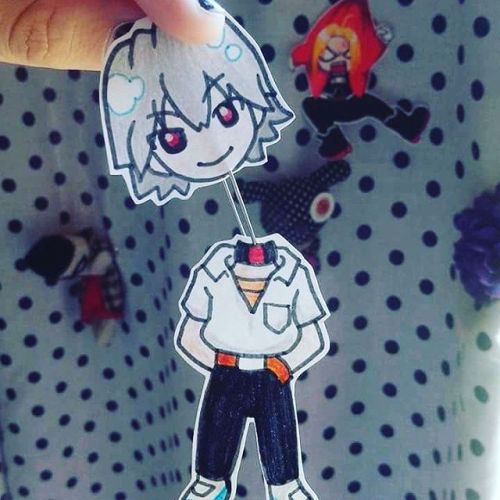 murderyuki:Esto es cruel hasta para mi :c#Kaworu #Nagisa #Evangelion #Sticker #Chibi #FanArt #YukiNo