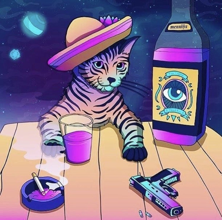 psychedelic cat pictures tumblr
