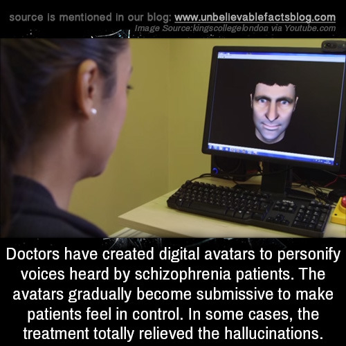 fumbledeegrumble:  unbelievable-facts:  Doctors have created digital avatars to personify