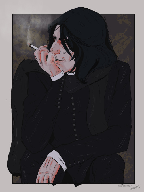 turpinsimp-blog: “Cigarette after Sex“Young Severus Snape smoking grunge type of feels&n