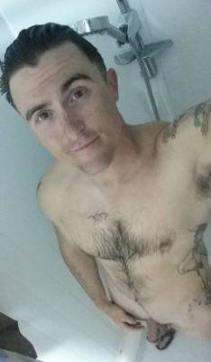 Naked-Straight-Men:  Post Work Out. Mid Shower, Need A Friendly Girl ;)