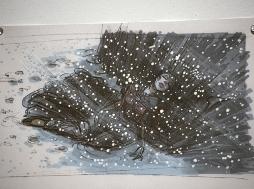 the-disney-elite:  Glen Keane’s storyboards for Disney’s Beauty and the Beast (1991).  V